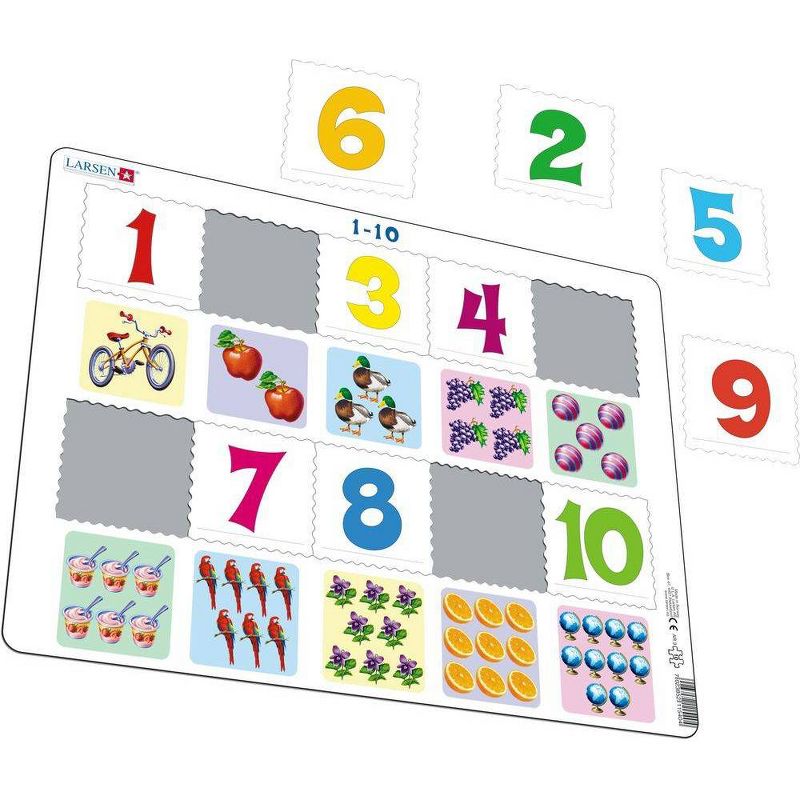 Larsen Puzzles Counting 1-10 Kids Jigsaw Puzzle - 10pc