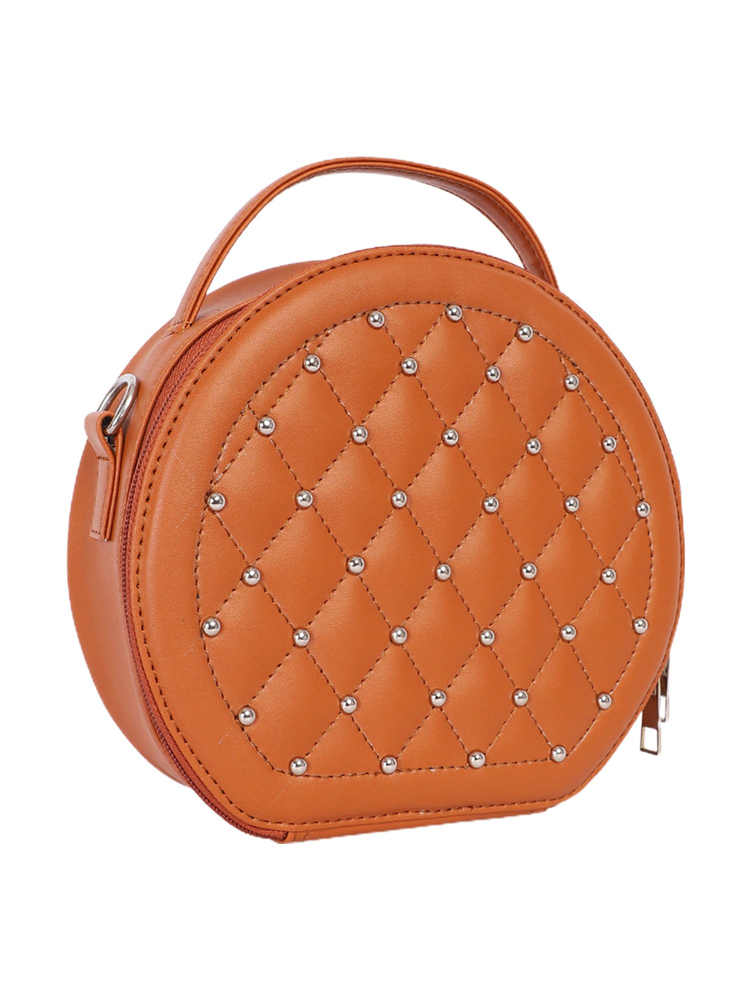 Bagsy Malone Tan Embellished Sling Bag