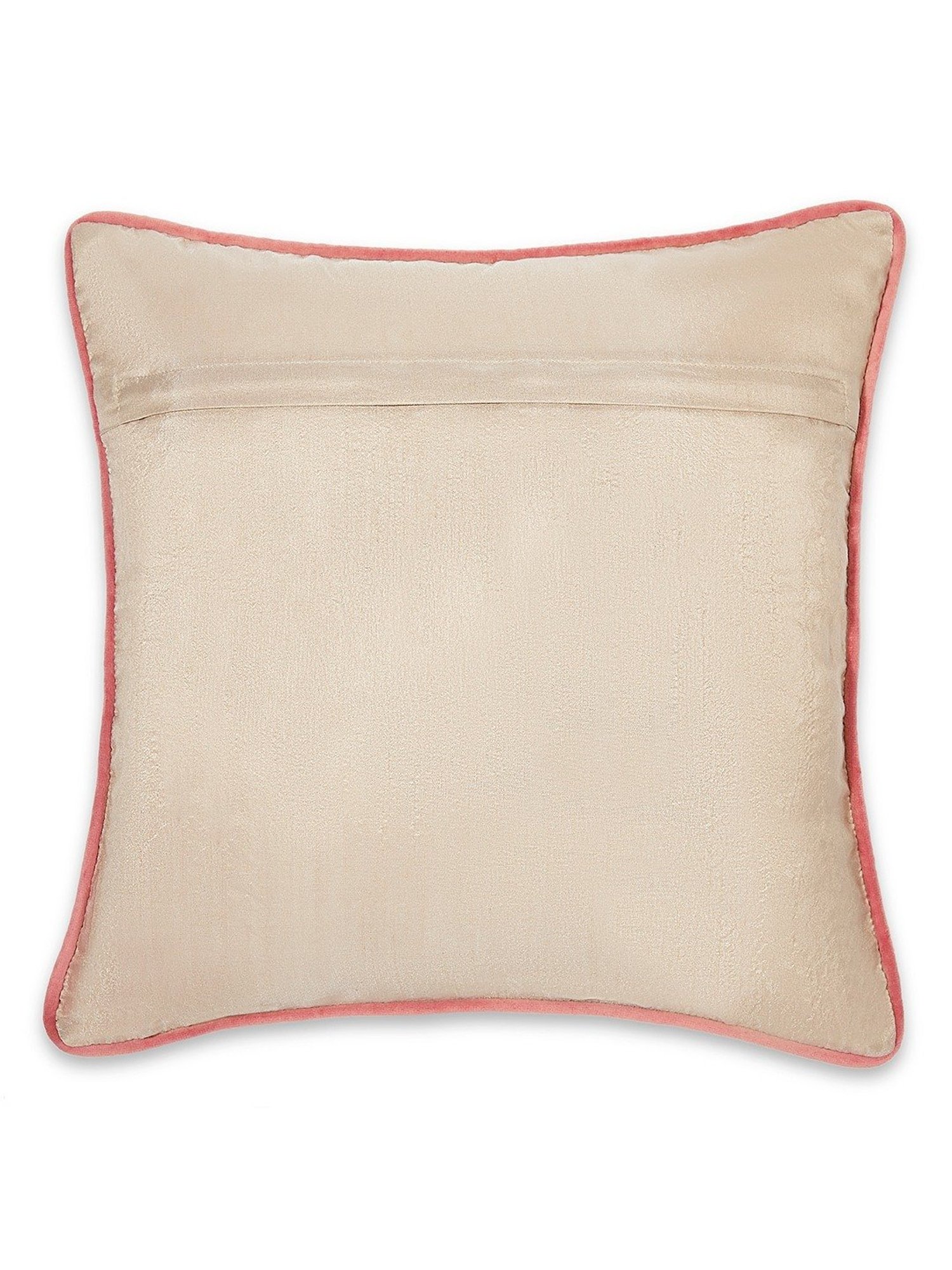 Haus & Kinder Floral Bunch Embroidery Blue Cotton Decorative Cushion Cover