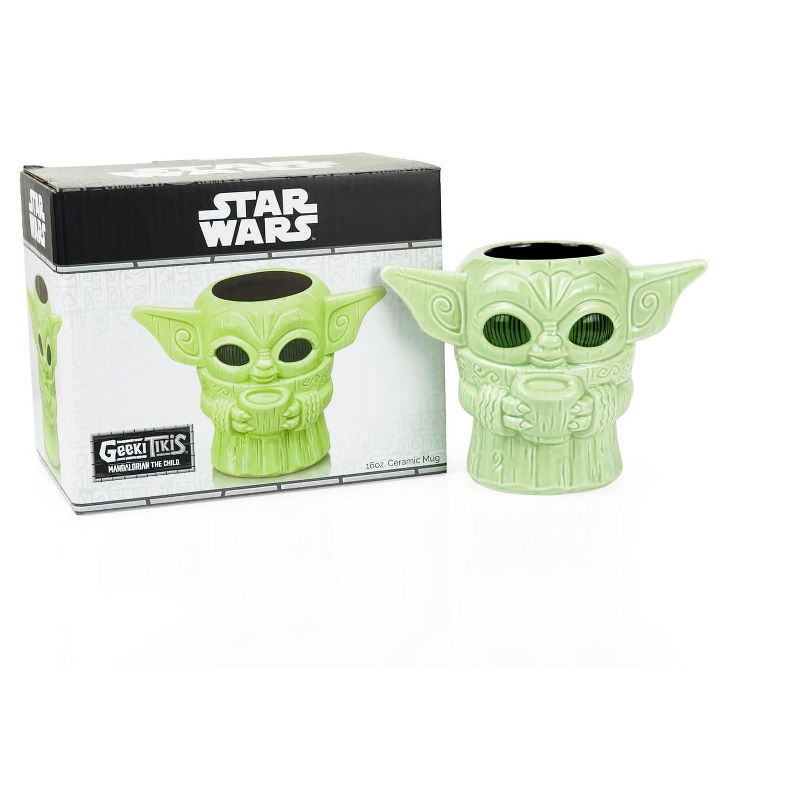 Beeline Creative Geeki Tikis Star Wars: The Mandalorian The Child "Baby Yoda" Mug | 16 Ounces