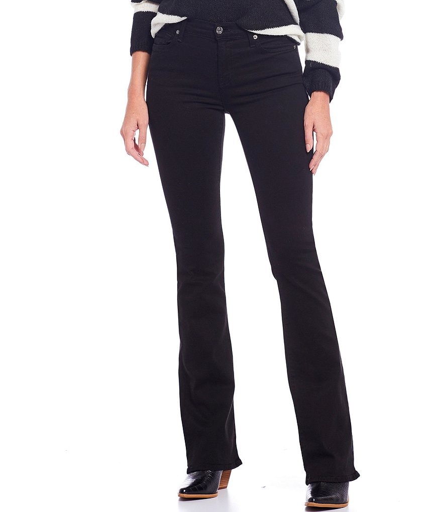 7 for all mankind B(Air) Black Bootcut Jeans
