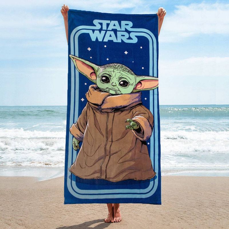Star Wars The Child Vintage Beach Towel Blue