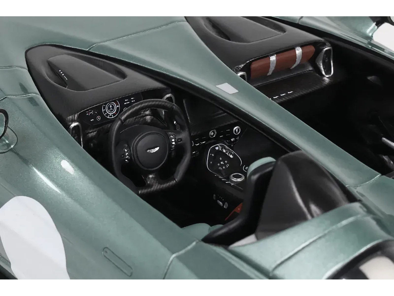 Aston Martin V12 Vantage RHD (Right Hand Drive) Scorpus Red with Black Top and Carbon Hood 1/18 Model Car by Top Speed