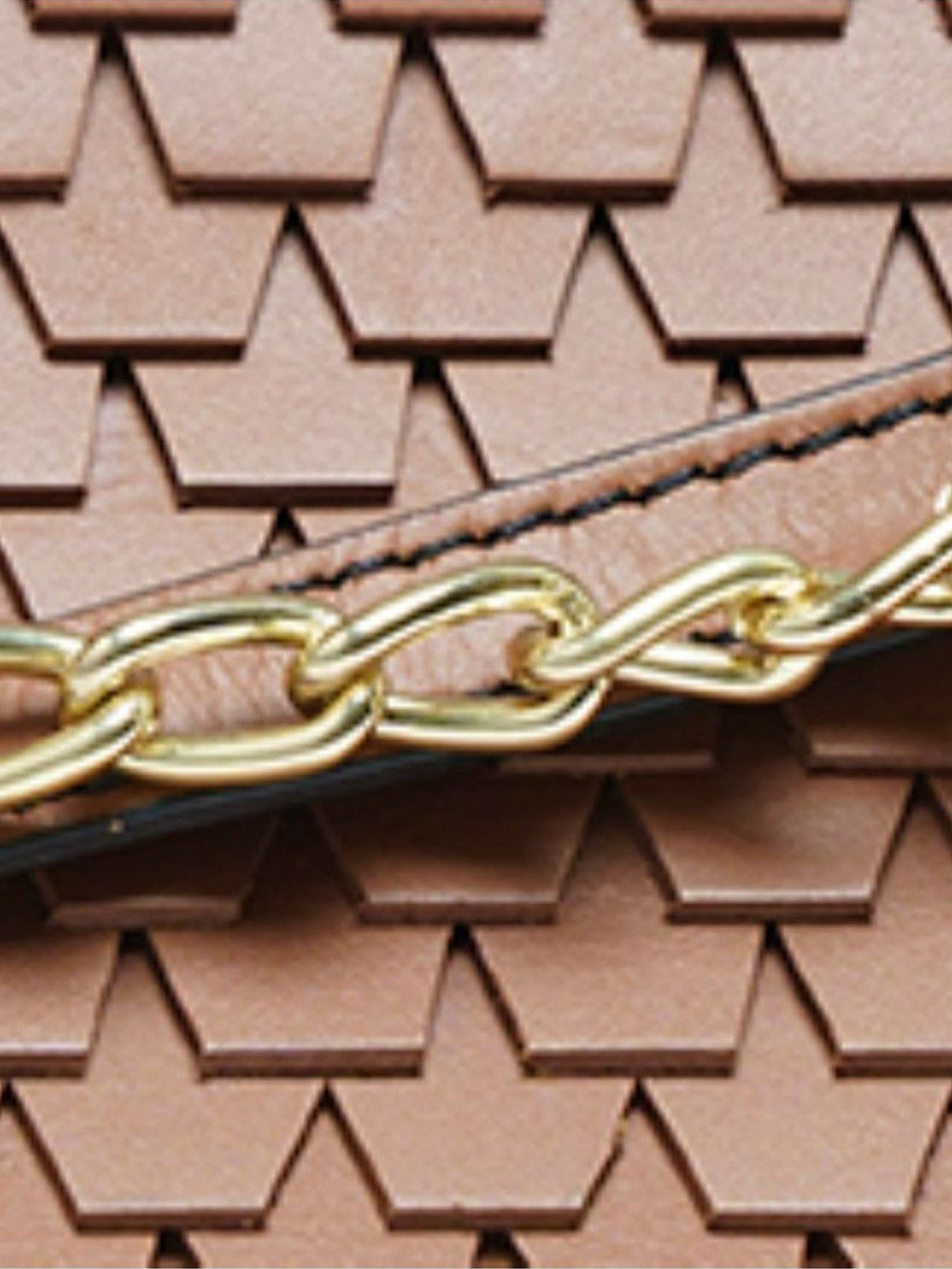 RI2K London Brown Leather Small Textured Cross Body Bag