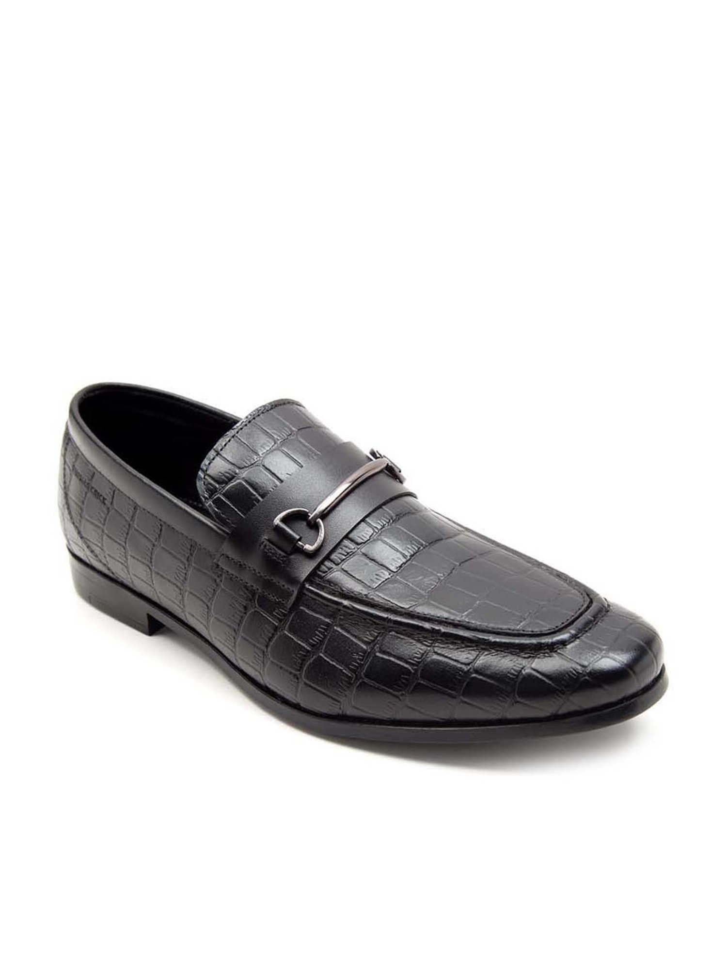 THOMAS CRICK Men's Black Formal Loafers
