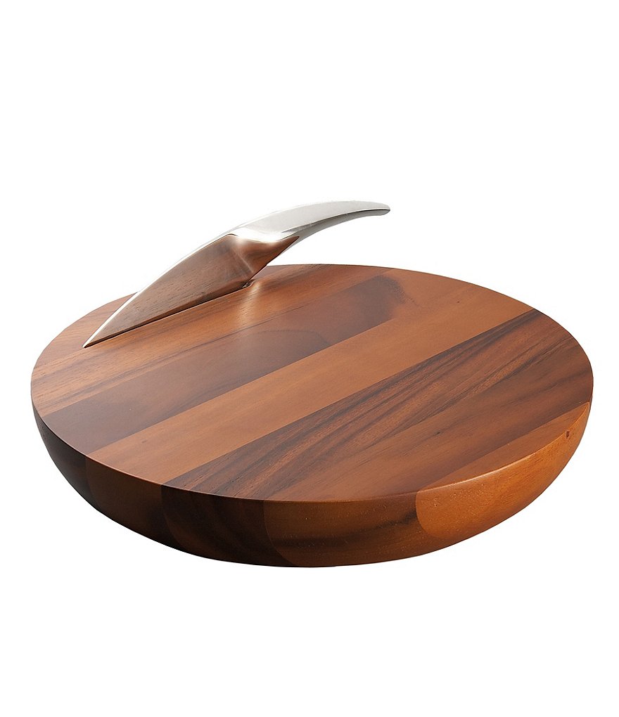 Nambe Harmony Cheese Board with Knife