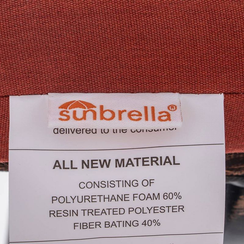 Outdoor Counter Height Cast Aluminum Swivel Bar Stool with Sunbrella Cushion - Red - Crestlive Products