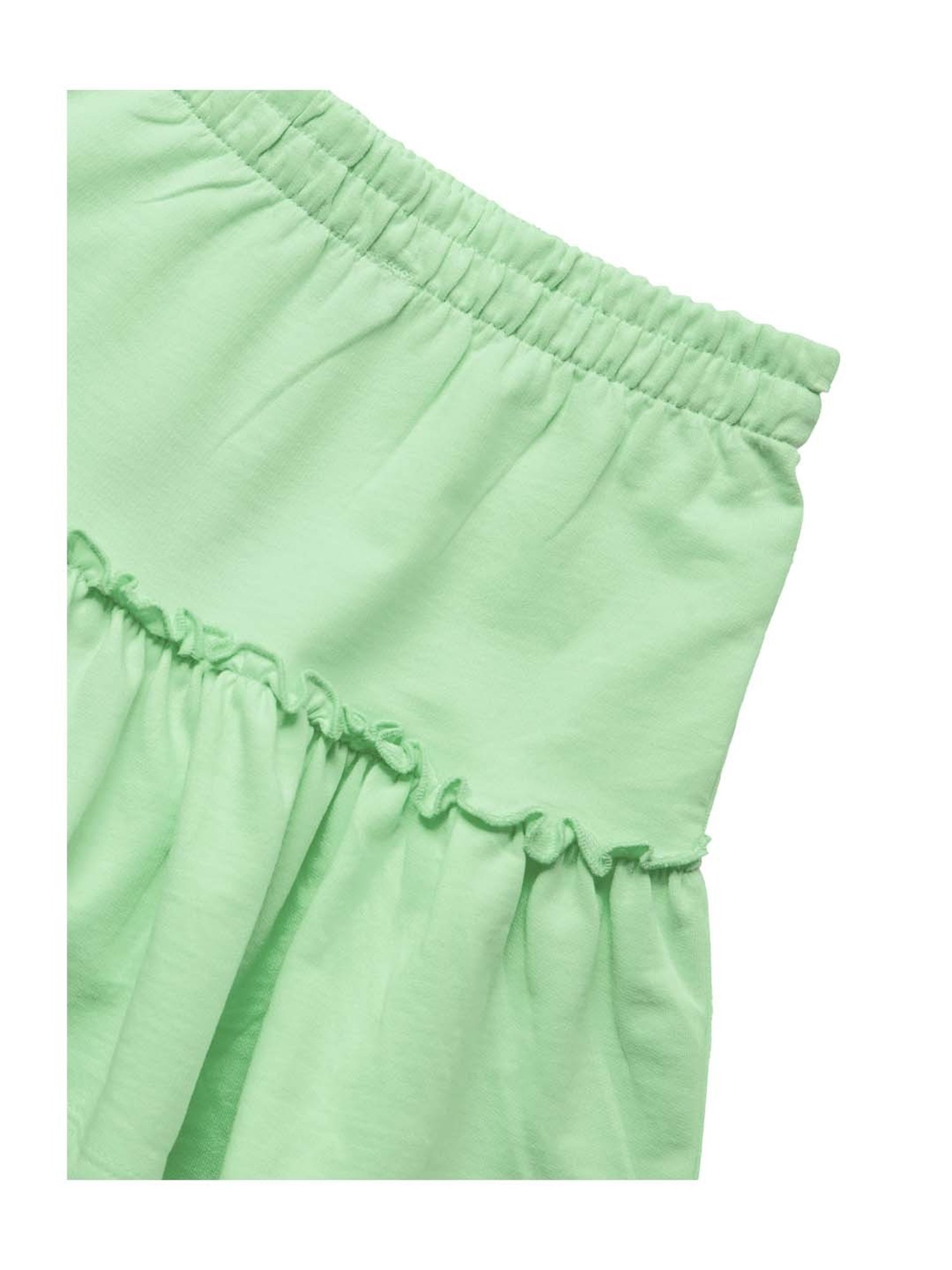 Kiddopanti Kids Coral & Neon Green Logo Cycling Shorts (Pack of 2)