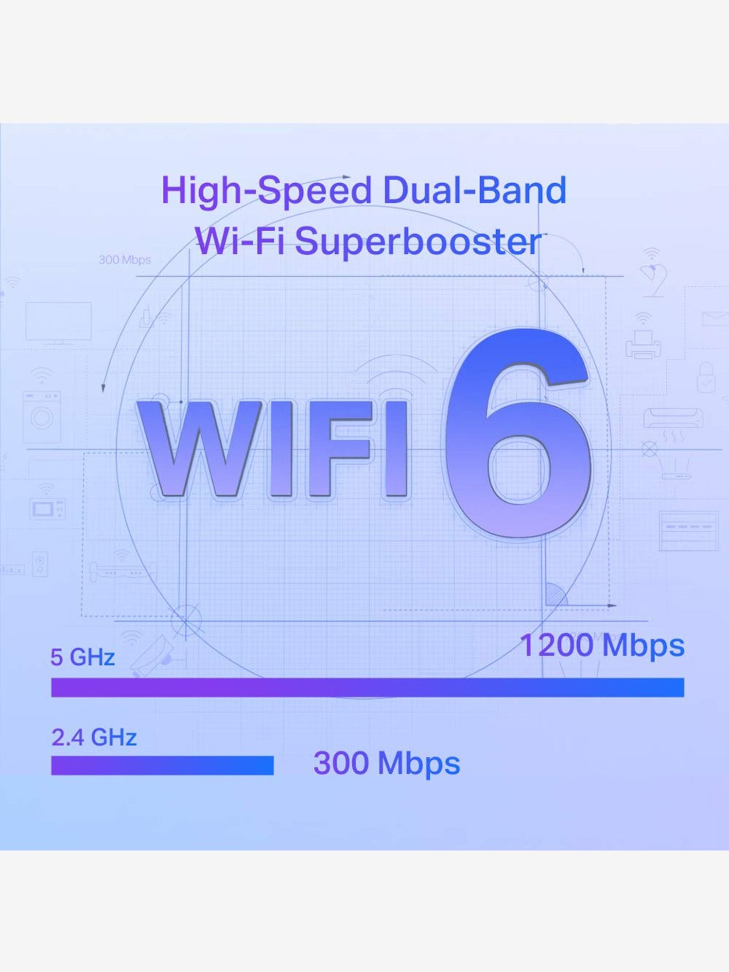 TP-Link AX1500 RE505X Wi-Fi 6 Range Extender (White)