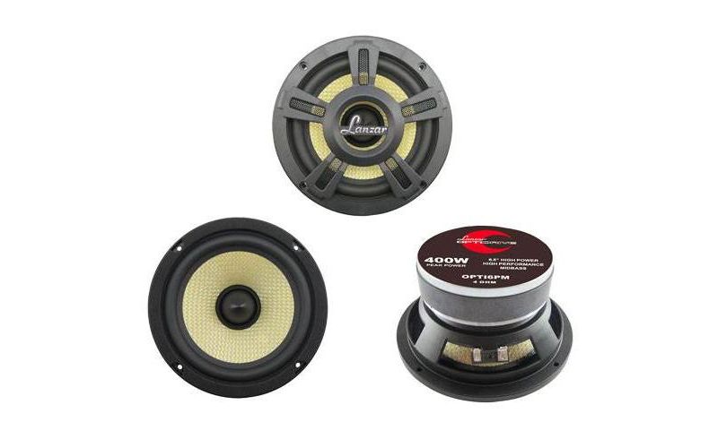NEW LANZAR PRO OPTI6PM 6.5" 400W Car Mid Range Midbass Speaker High Power