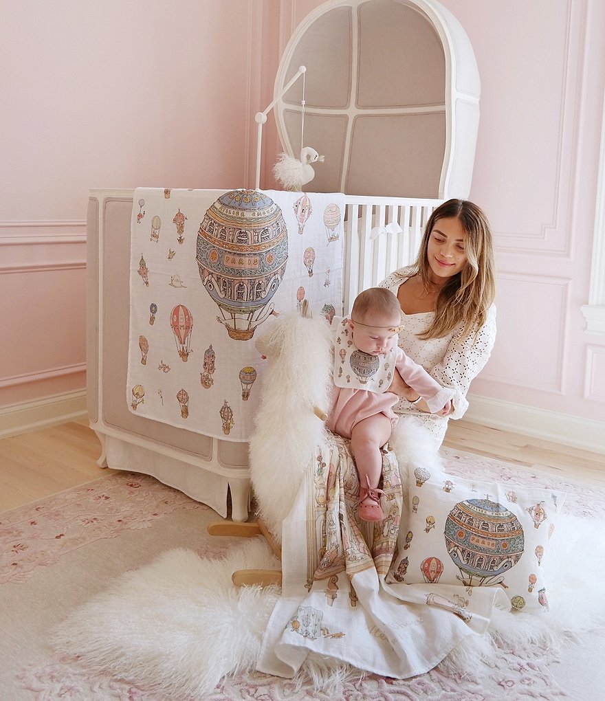 Atelier Choux Paris Hot Air Balloon Velour Pillow