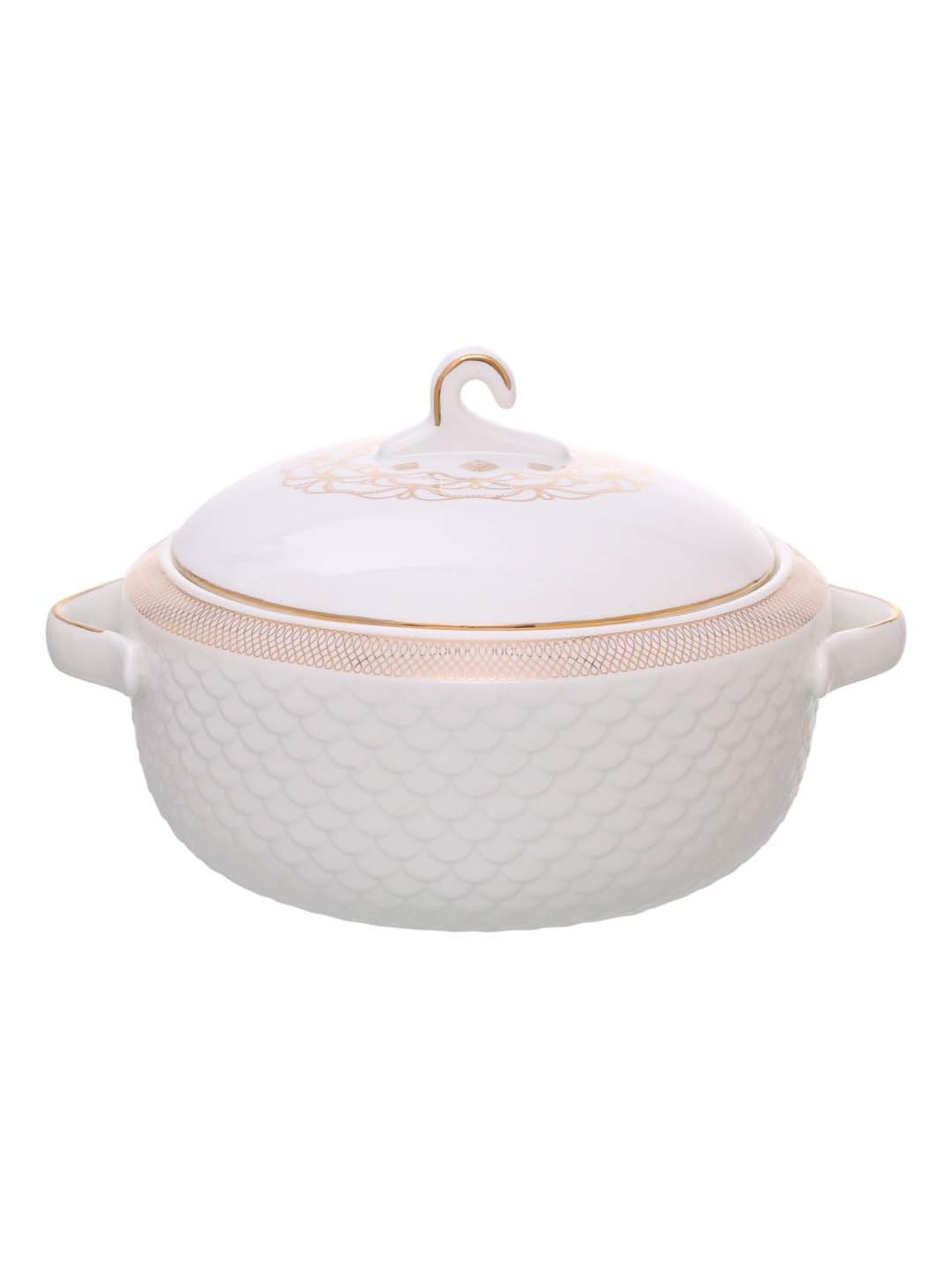 Cello White Opalware 35-Piece Dinner Set