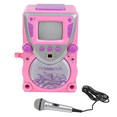 Sakar Victorious CD/CDG Karaoke All-In-One Machine (Pink)
