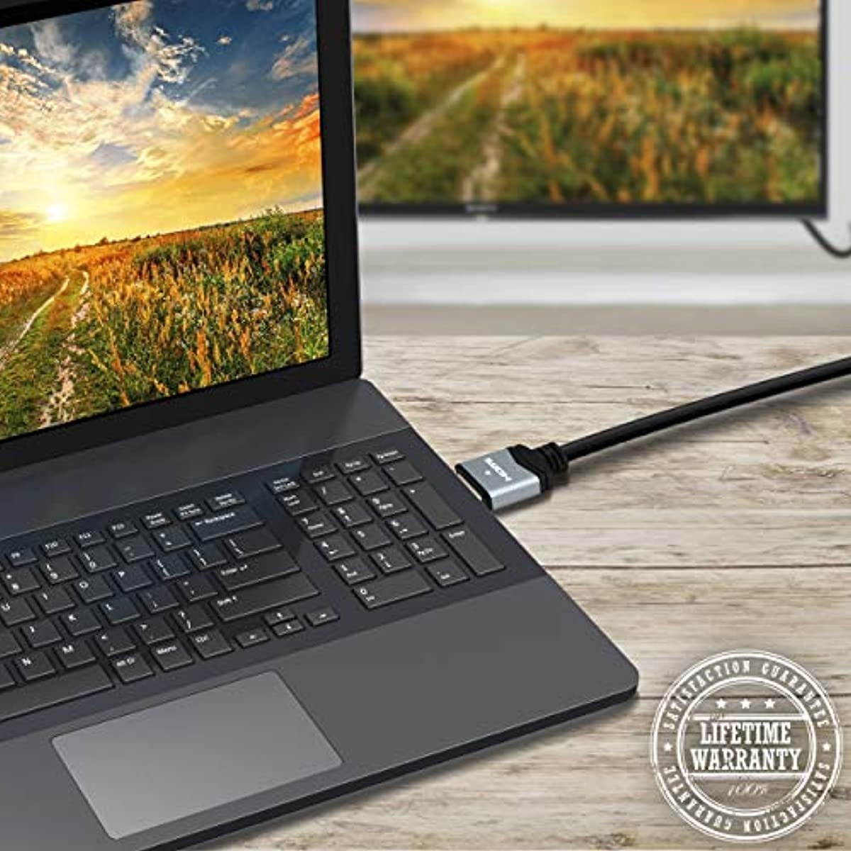 GearIT 10FT 8K HDMI 2.1 Ultra High Speed HDMI 48Gbps Cables Compatible with Apple TV Roku Netflix Playstation Xbox One X Sony LG Samsung QLED 8K Q900 TV and More