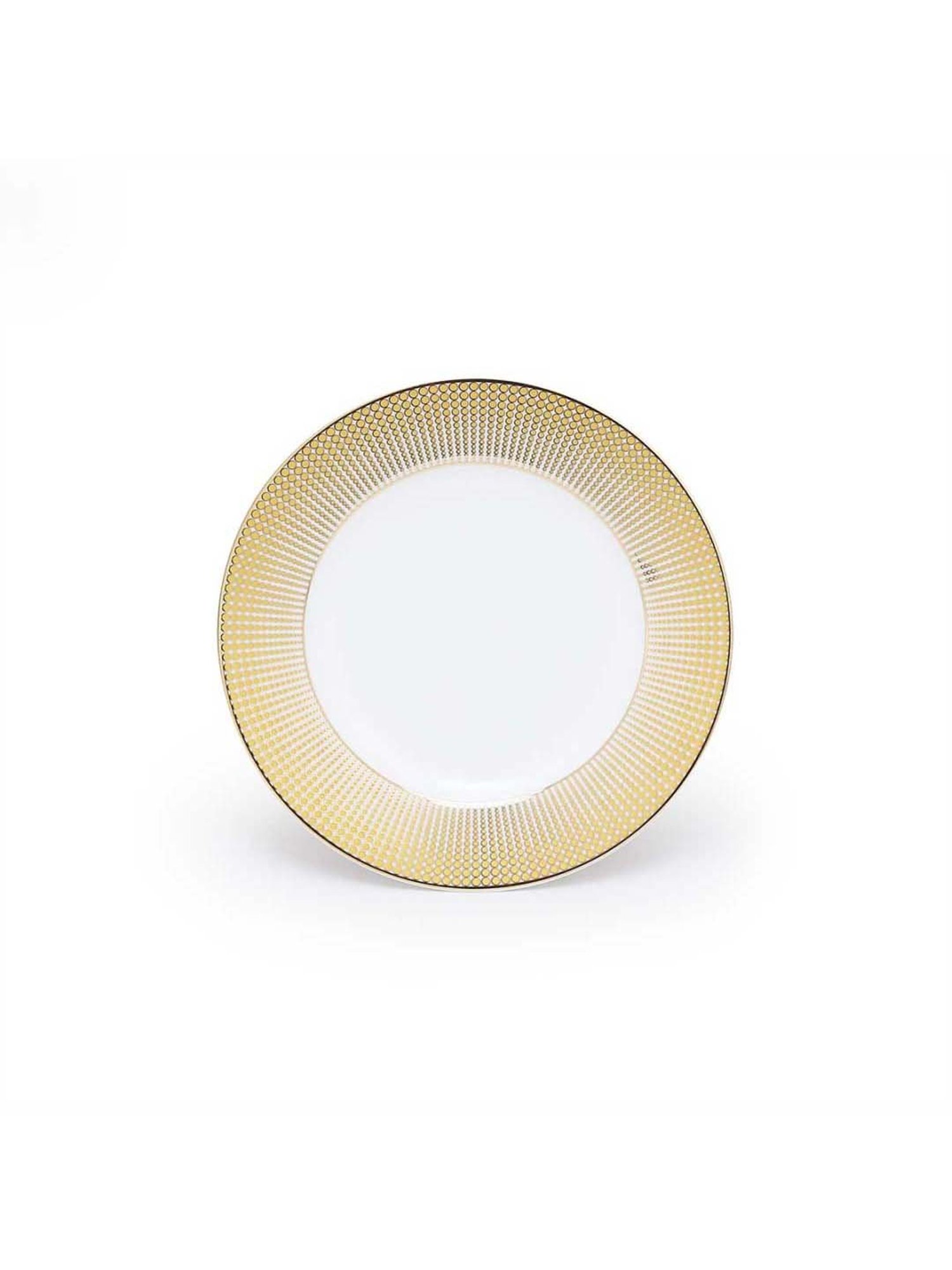 Home4U 'Aura' White & Golden Porcelain Dinner Set