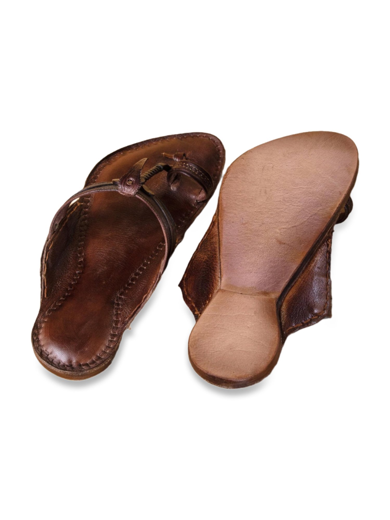 Kalapuri Men's Brown Kolhapuri Sandals