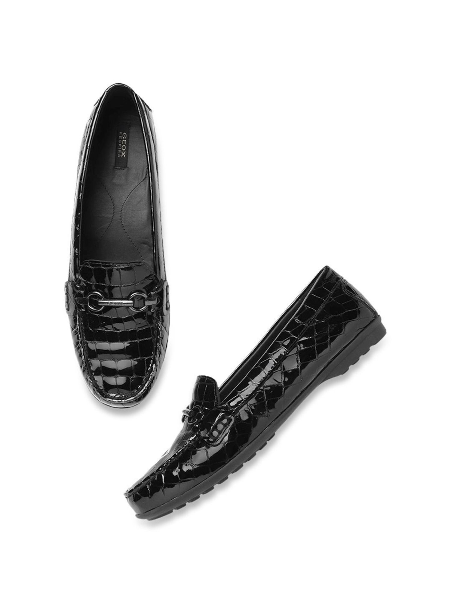 Geox Women's Black Casual Loafers
