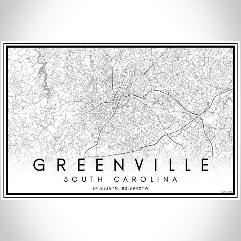 Greenville - South Carolina Classic Map Print
