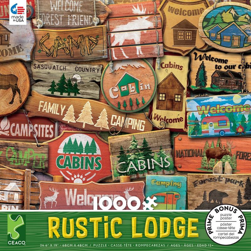 Ceaco Rustic Lodge: Sasquatch Country Jigsaw Puzzle - 1000pc