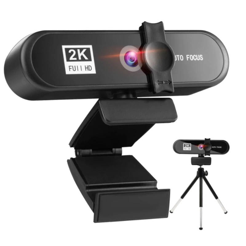 Webcam 1080P Computer Camera with Privacy Cover USB Connection Built-in Noise-reduction Microphone for Live Video