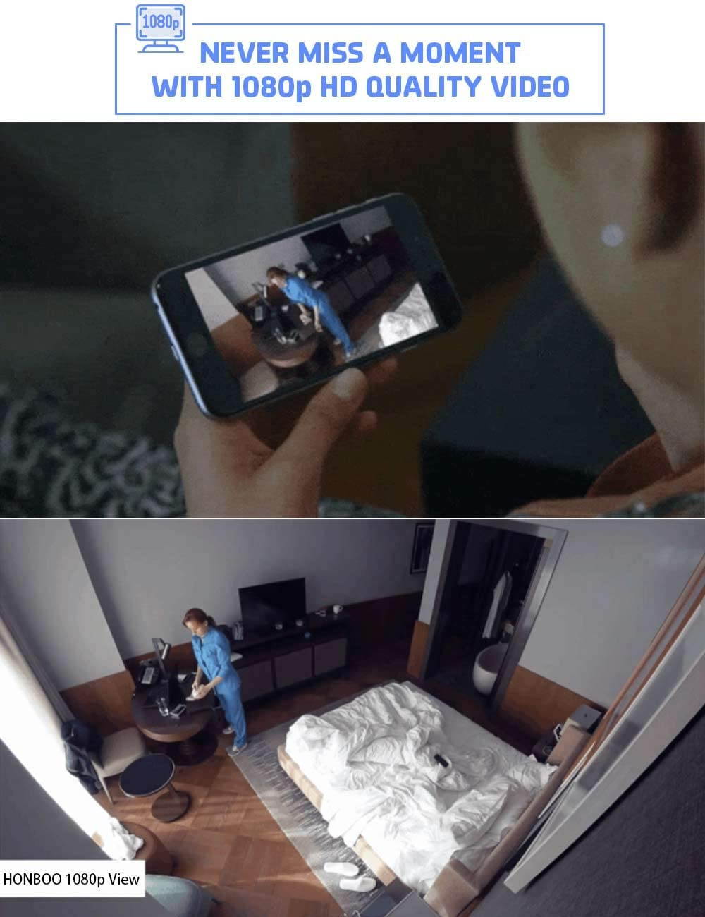 HD 1080P WIFI Security Mini Spy Hidden Camera Wall Charger IP Camera Plug APP Control US Plug