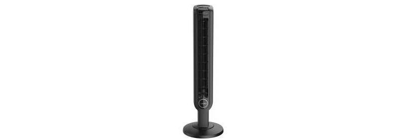 Oscillating Tower Fan With Remote Control Black - Lasko