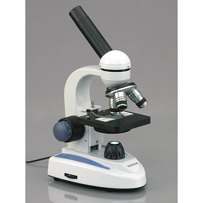 M158C Cordless Compound Monocular Microscope with WF10x and WF25x Eyepieces