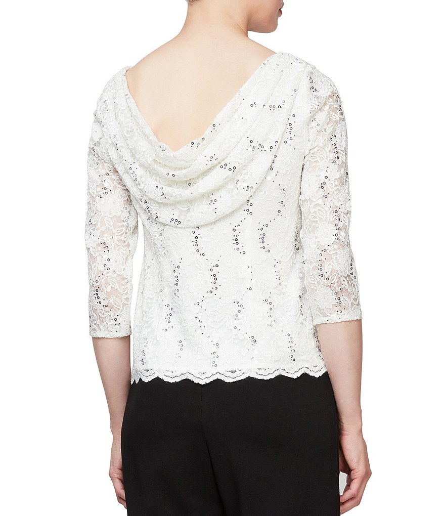 Alex Evenings Wide Leg Chiffon Pants