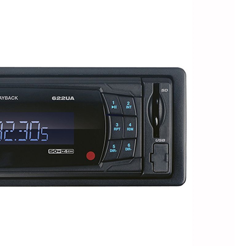 Boss Single-DIN In-Dash MP3-Compatible Digital Media Receiver with Front USB/AUX/SD Card Input