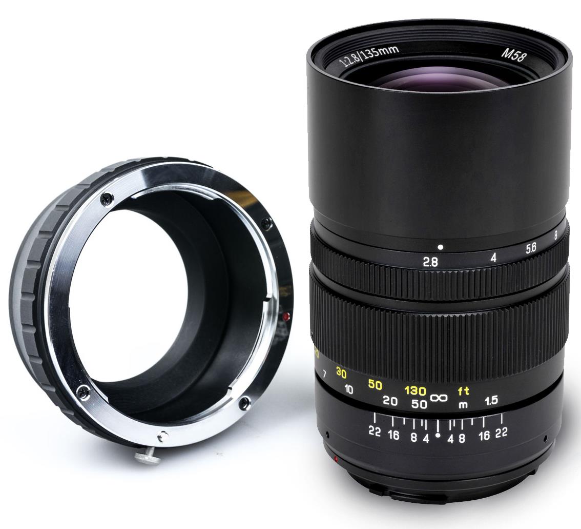 Oshiro 135mm f/2.8 LD UNC AL Full Frame Telephoto Lens for Olympus Micro 4/3 PEN E-M1, E-M5, E-M10, E-PL7, E-P5, E-PL5, E-PM2, E-P1, E-P2, E-PL1, E-PL1s, Micro Four Thirds Mirrorless Digital Cameras