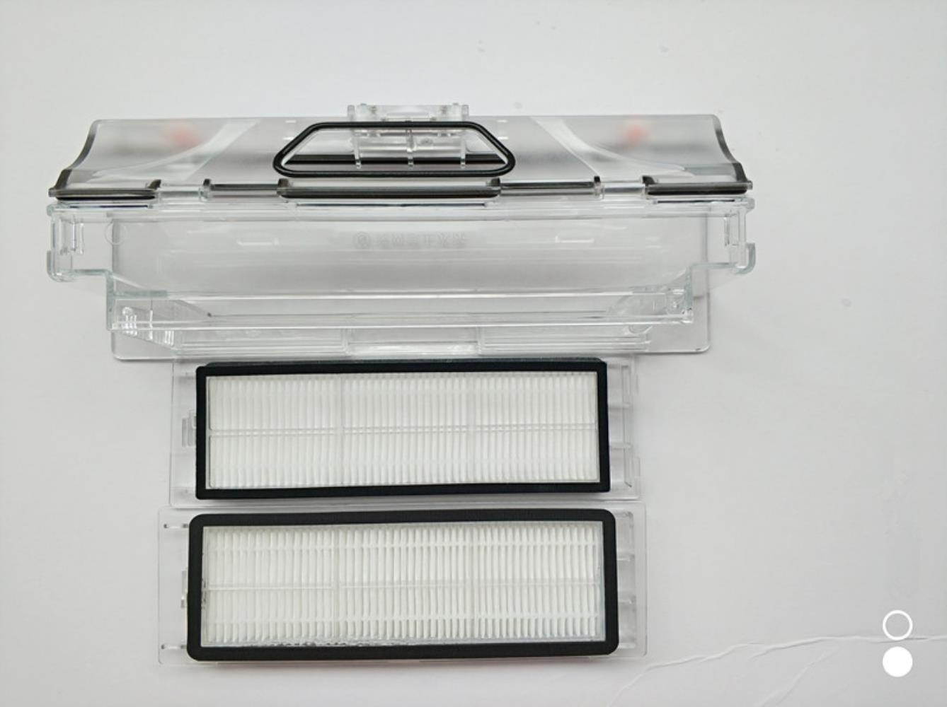 1pcs robot Vacuum Cleaner Dust Bin Box  mi box  +2pcs HEPA Filter for xiaomi robotisc Sweeper mi robot