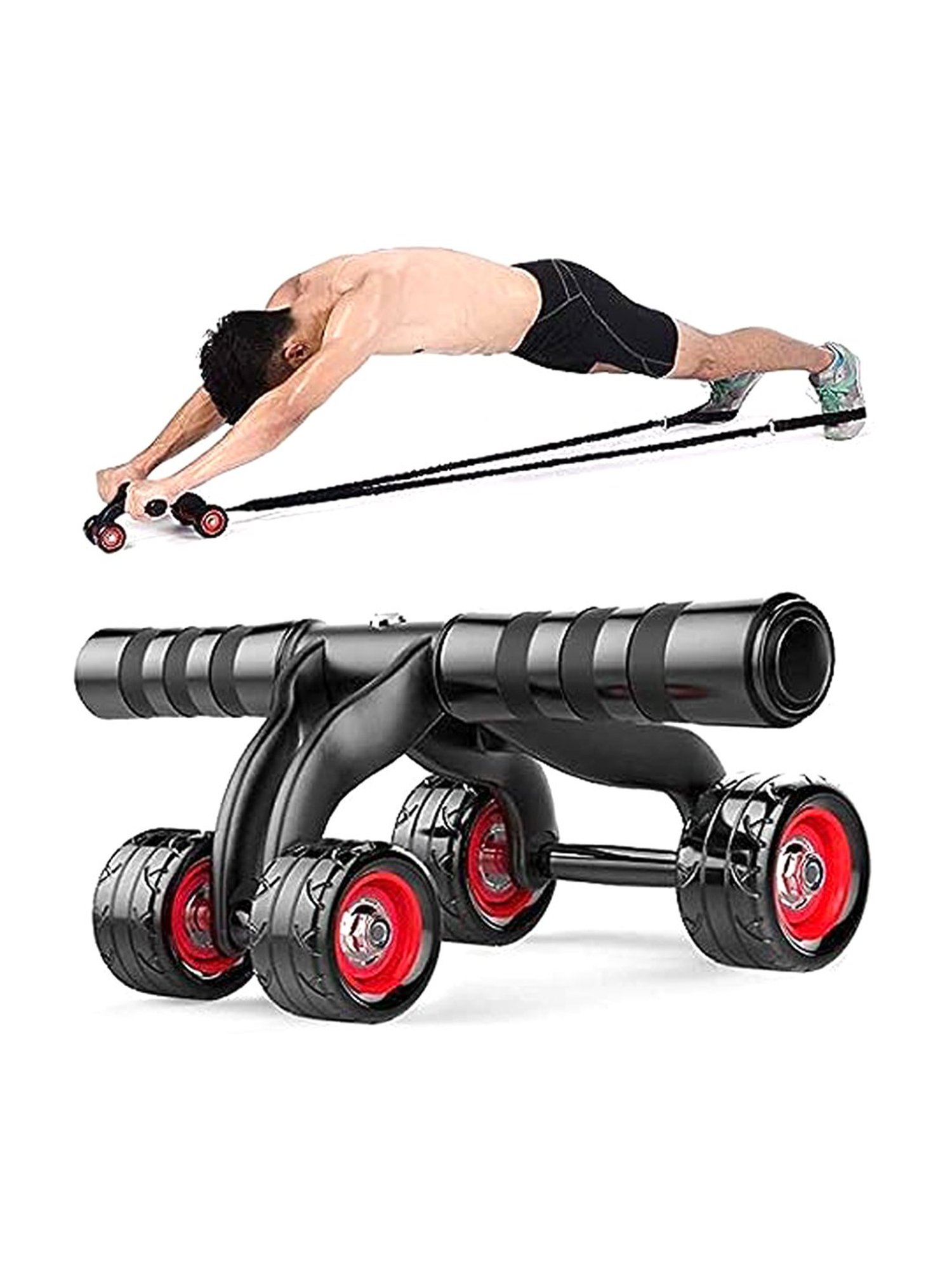 HealthSense YM 602 Yoga Mat (Black & Grey)