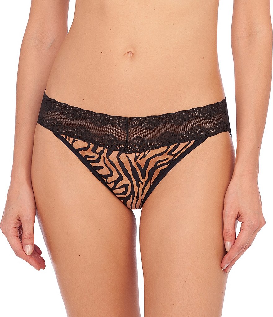 Natori Bliss Perfection Microfiber Lace V-Kini Panty