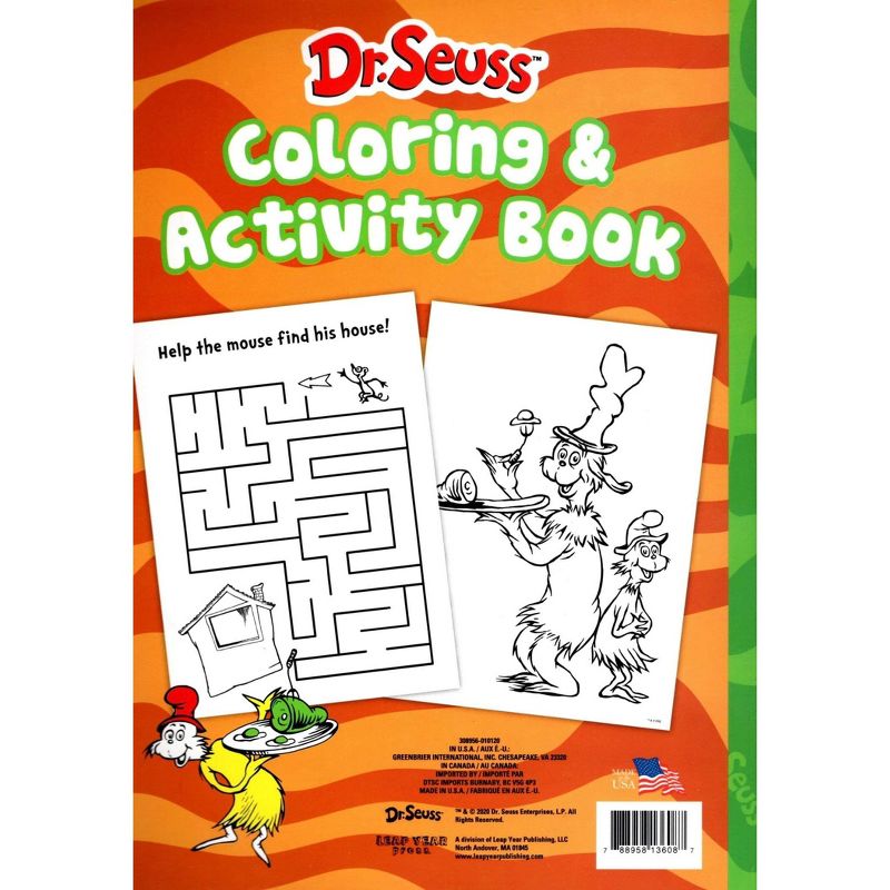 Leap Year Publishing Dr. Seuss 4-In-1 Coloring & Activity Books