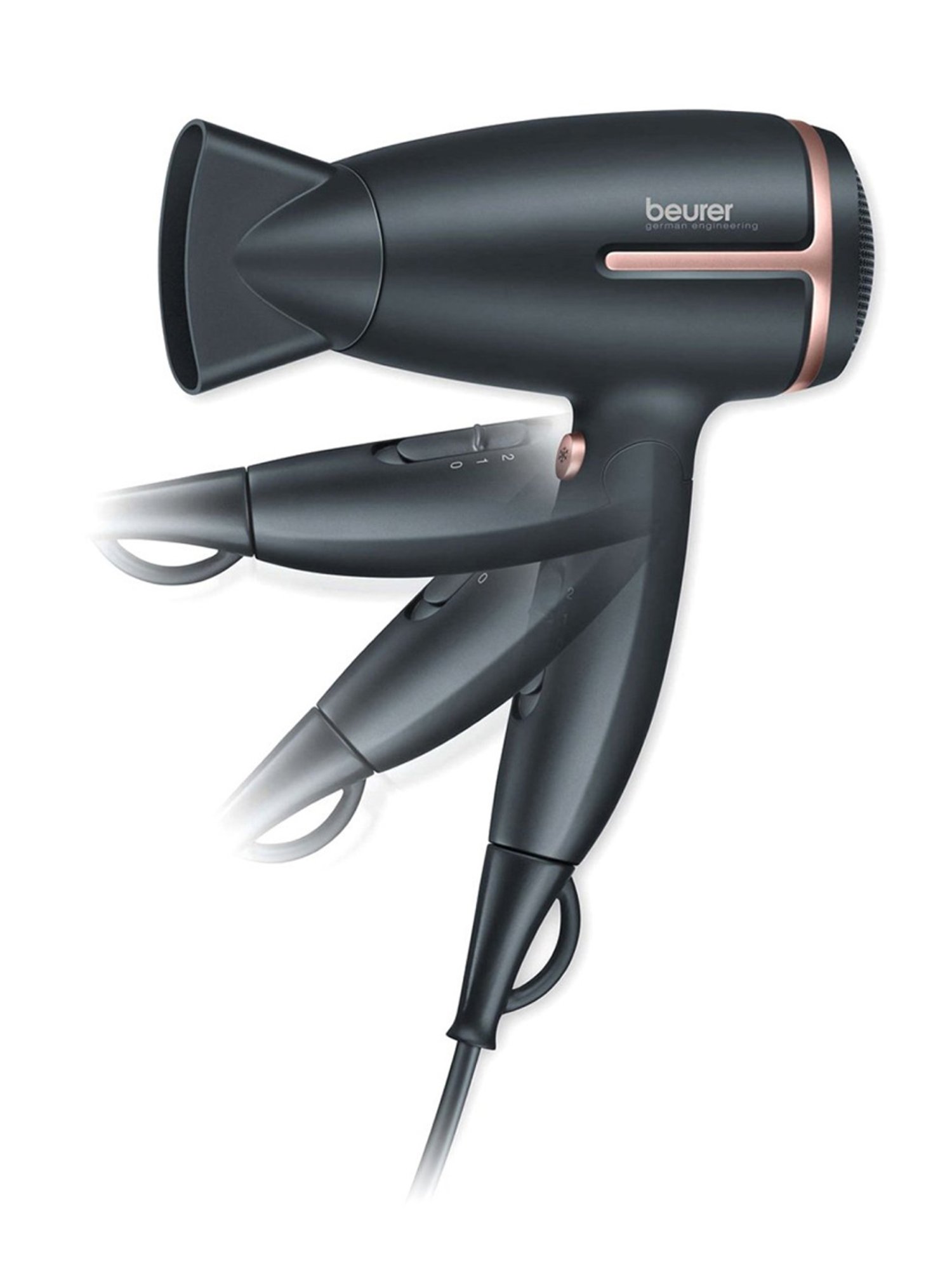 Staunch SHD2011 1600W Compact and Foldable Hair Dryer (White and Pink)