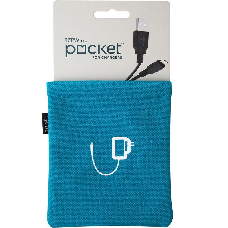 UT Wire Pocket Canvas Cable Sleeve, 4.25, Blue UTW-PK02-LU