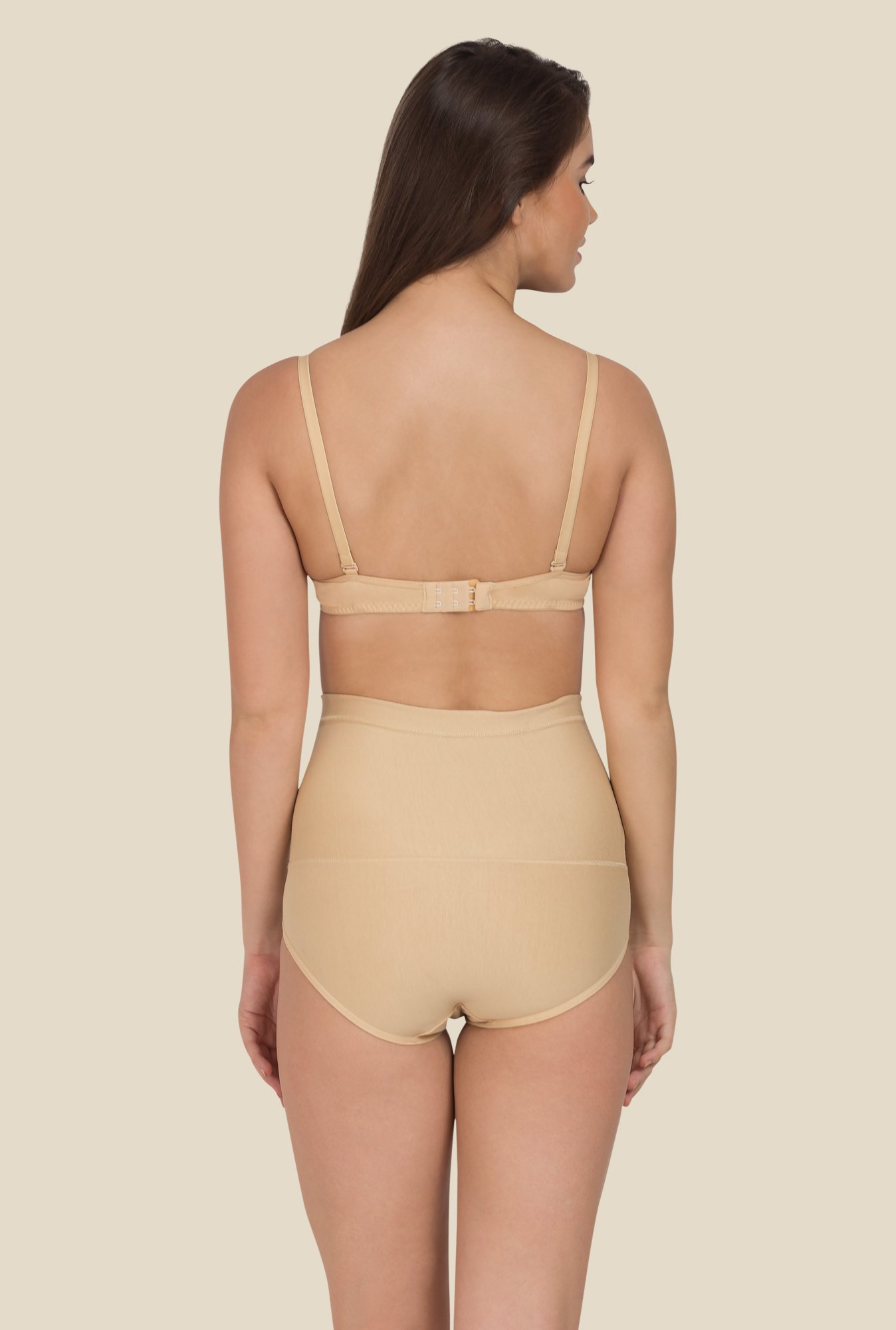 Tweens Beige Solid Waist Panty (Pack of 2)