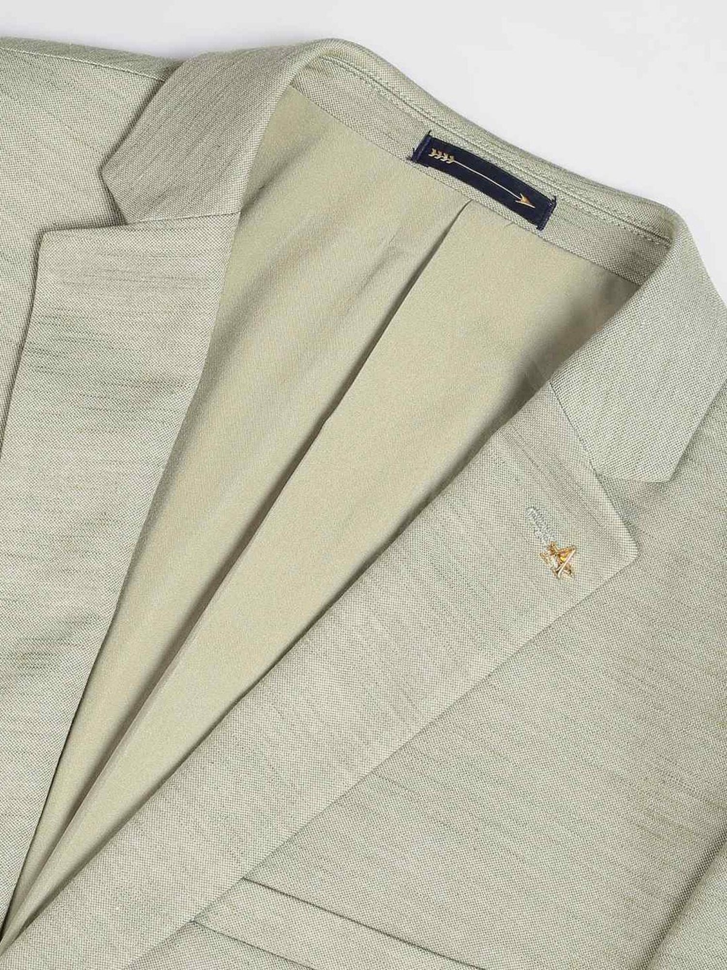 Arrow Green Slim Fit Heathered Blazer