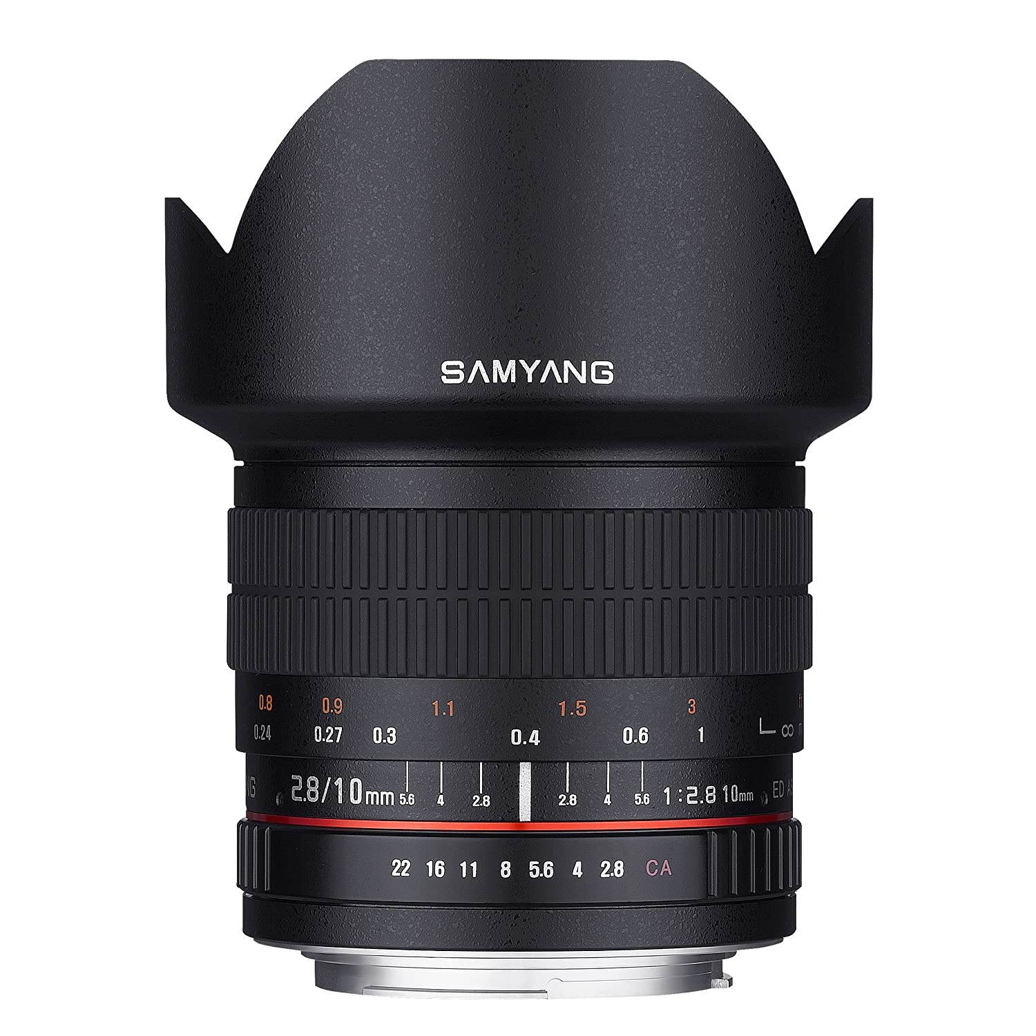 Samyang 10mm F2.8 ED AS NCS CS Ultra Wide Angle Lens Canon EF-S Type for Canon Digital SLR Cameras (SY10M-C)