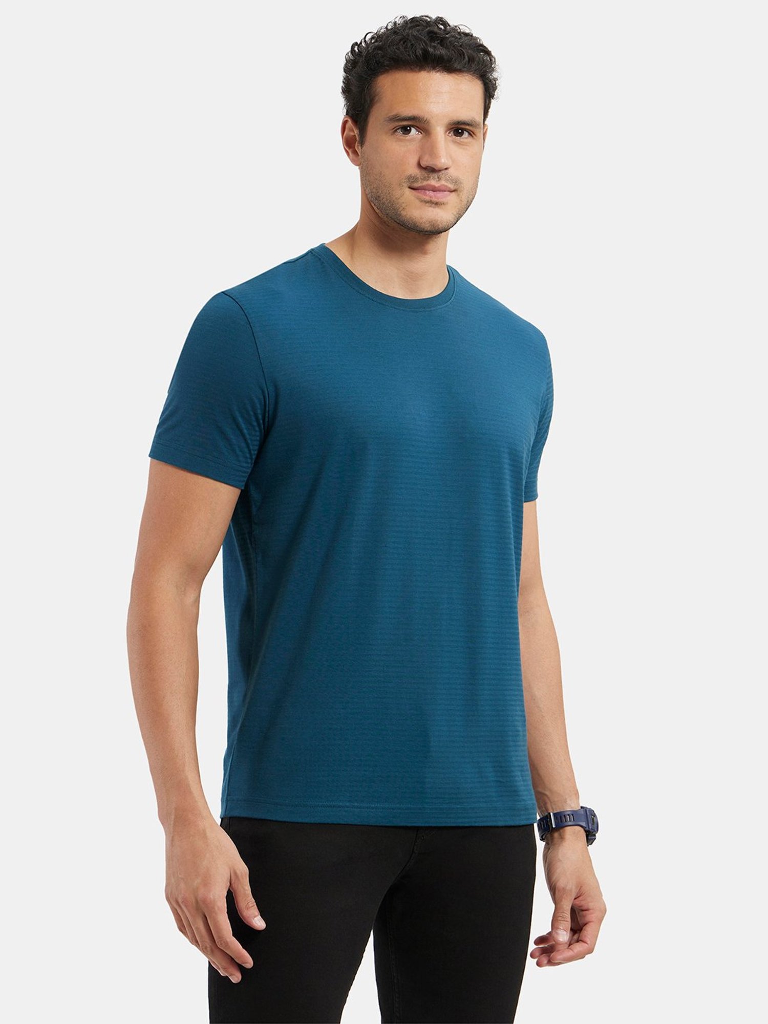 Jockey IM21 Men's Super Combed Supima Cotton Solid Round Neck Half Sleeve T-Shirt