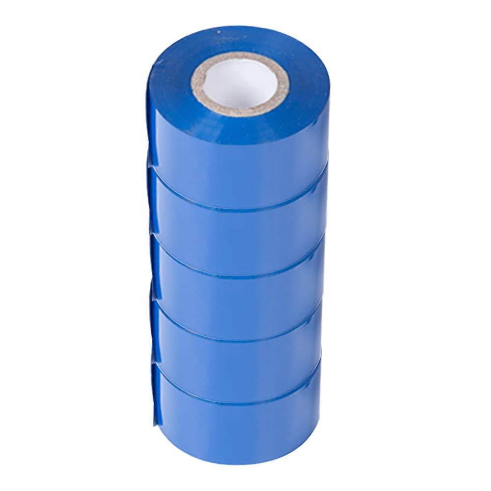 BAOSHISHAN 5 Pack Coder Printer Ribbon for HP-241/ DY-8 Date Coder Hot Stamping Machine 30mm&times;100m (Blue)