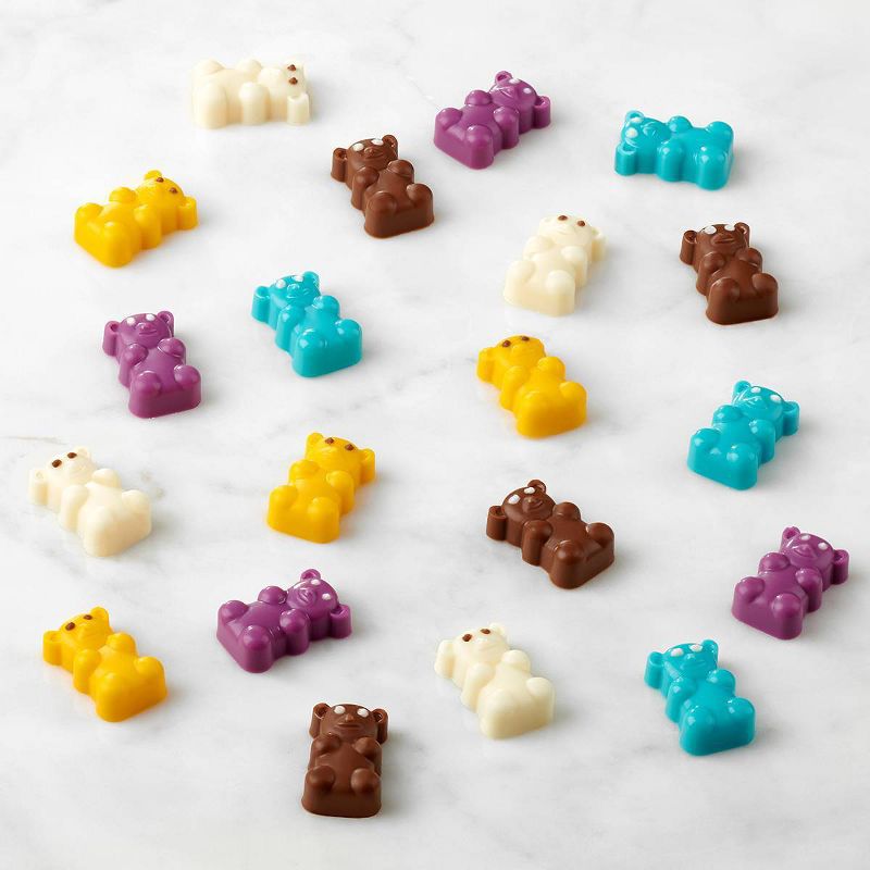 Trudeau 2pk Gummy Bears Chocolate Molds Red