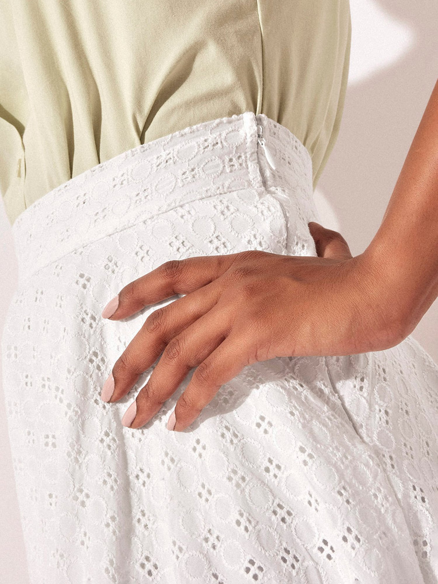 The Label Life White Maxi Skirt