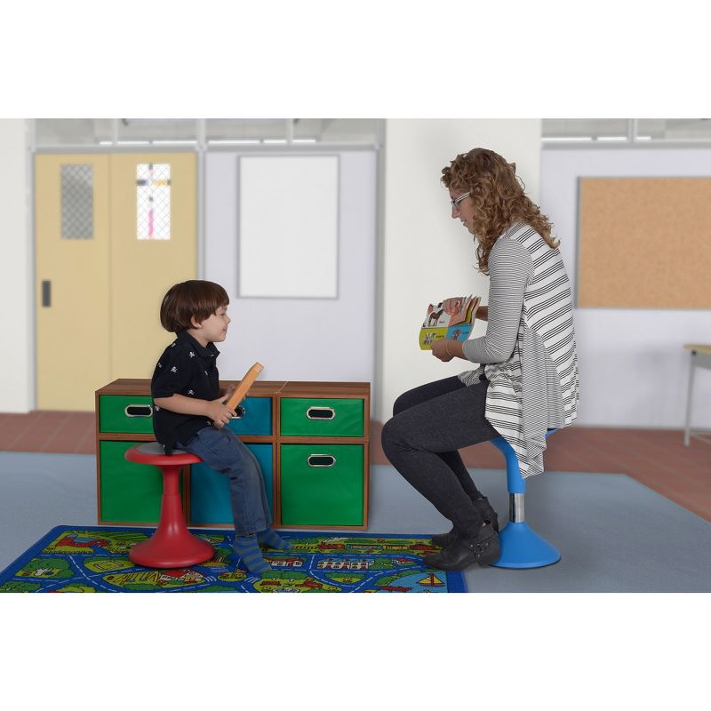 15" Glow Wobble Stool Red - Regency