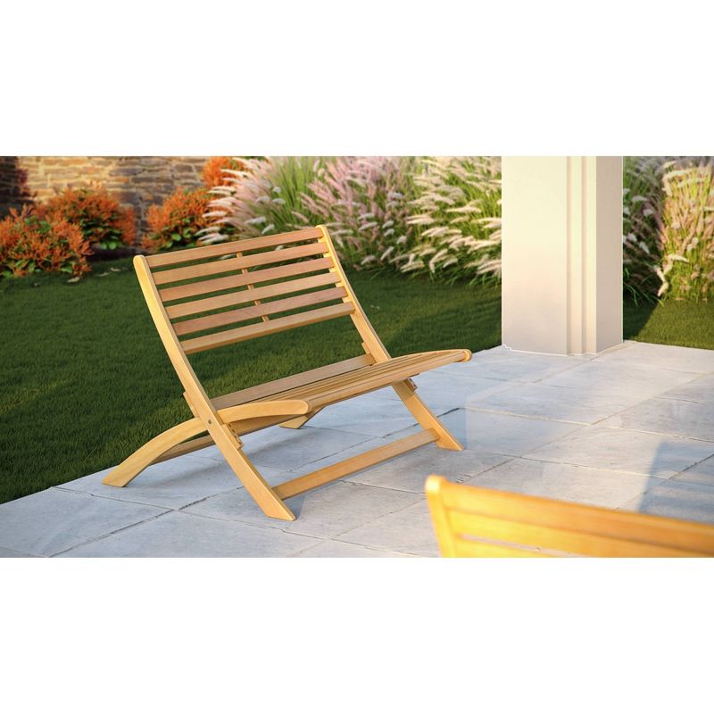 Verso Wooden Folding Bench - Balkene Home