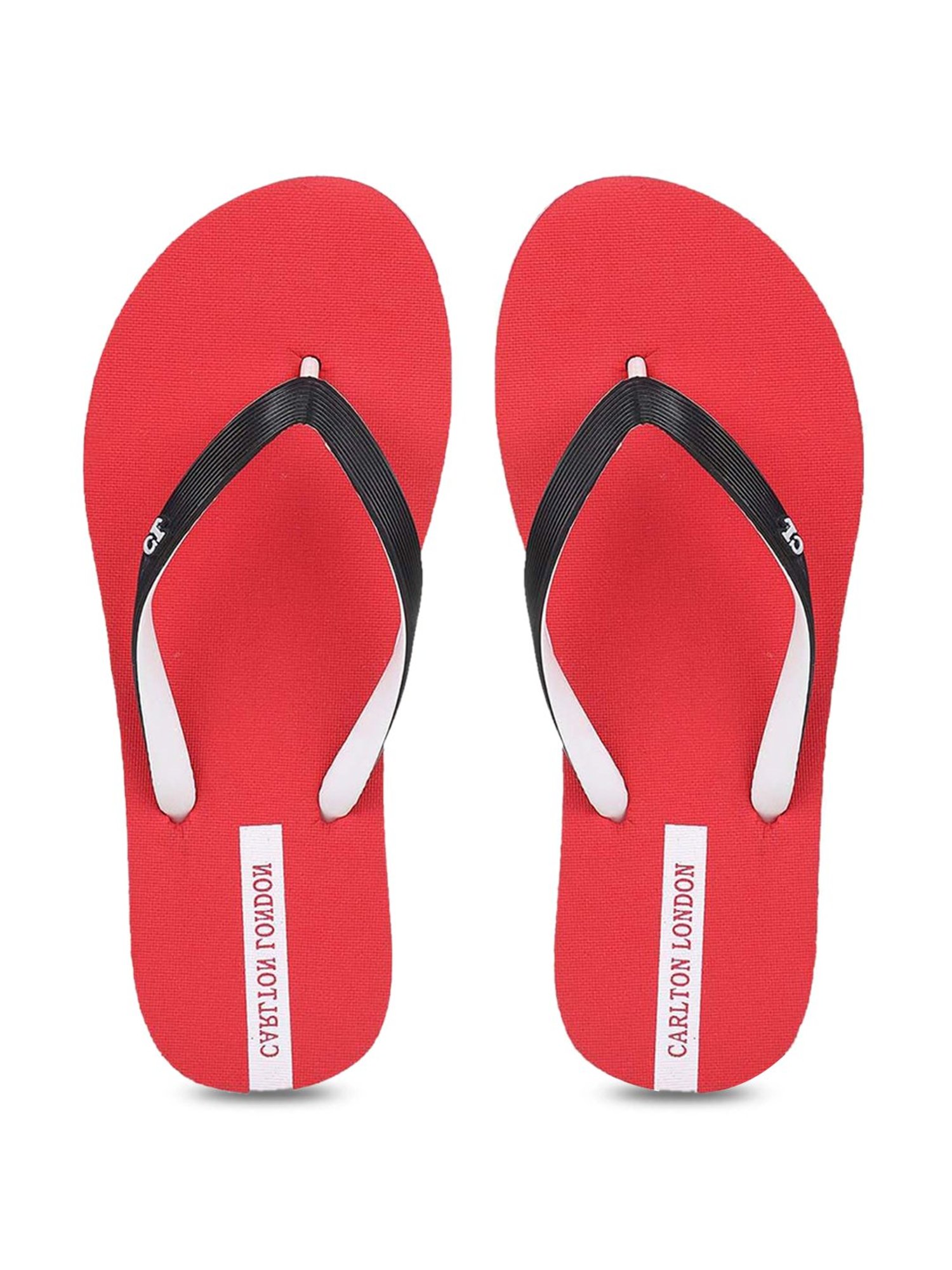 Carlton London Women's Red Flip Flops