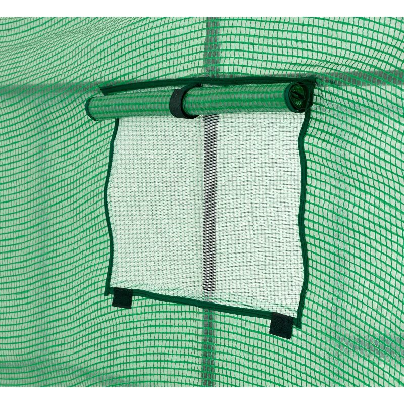 2 Tier 8 Shelf Greenhouse PE Replacement Cover Green - To Fit Ogrow Item OG4979-2T8