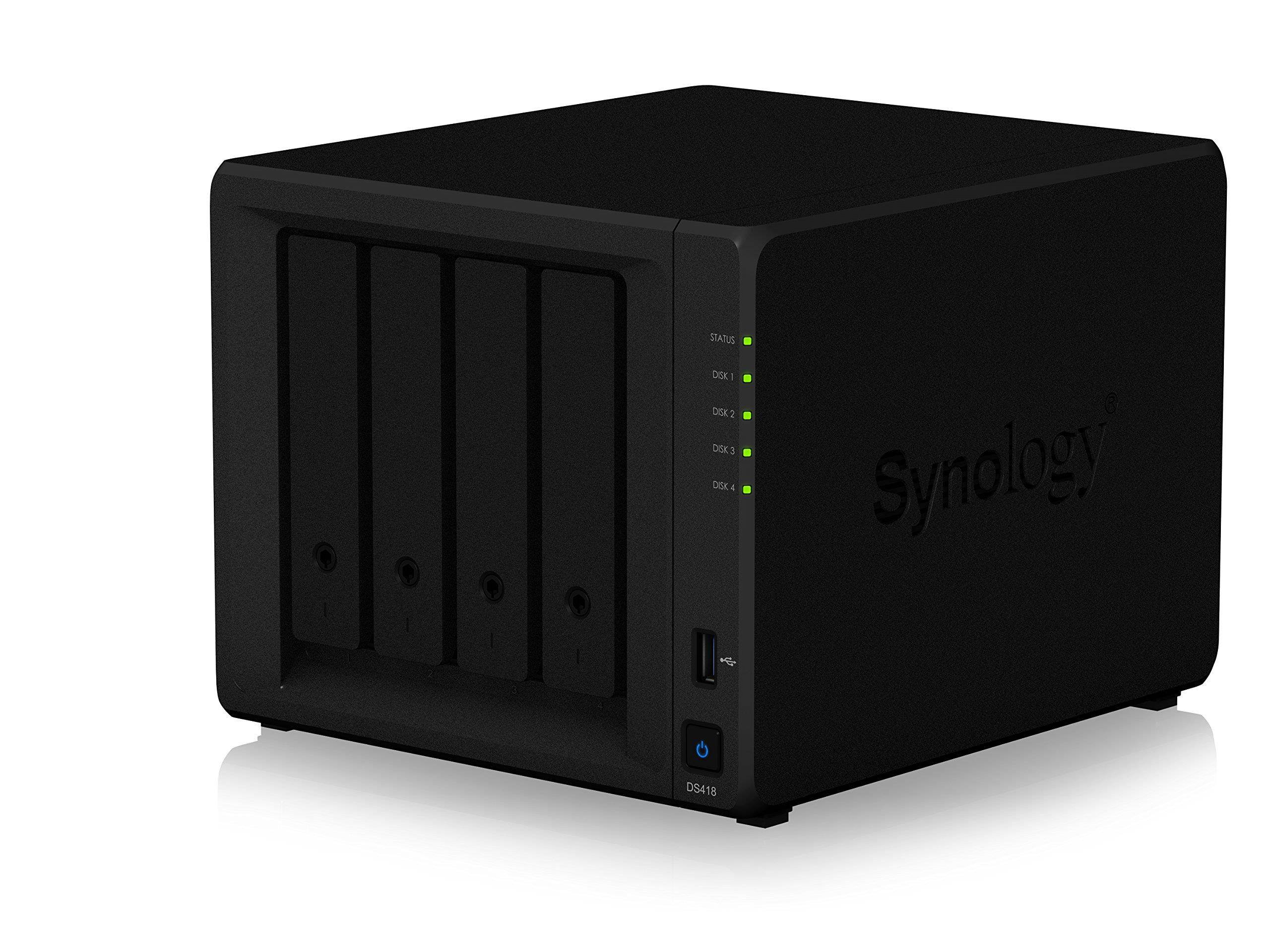 Synology NAS DS418 4 bay DiskStation 1.4GHz 2GB Brown Box