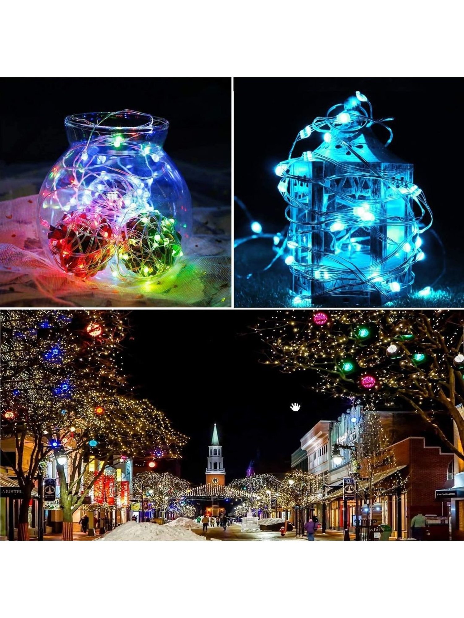 XERGY RGB String Lights - 10Meters 100 LED USB Led String Lights with Remote (Multicolor)