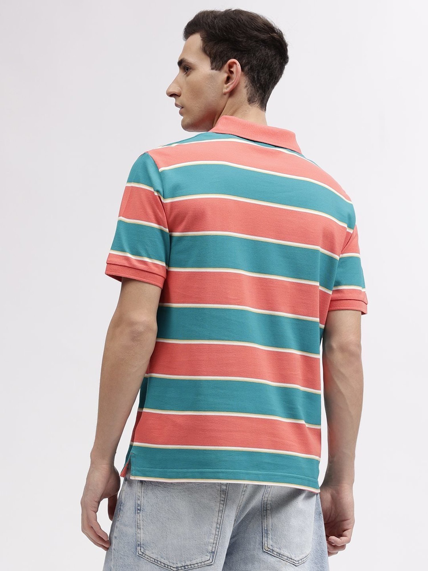 Levi's Pink Cotton Slim Fit Texture Henley T-Shirt